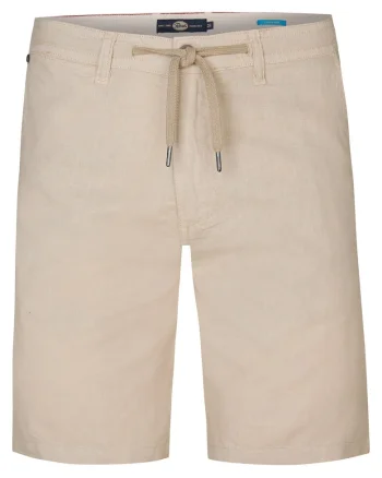 Pantaloni scurti barbati,  textil, bej,