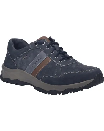 Leroy 56, piele naturală, albastru, Albastru