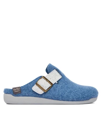 Papuci dama  model Texa, albastru