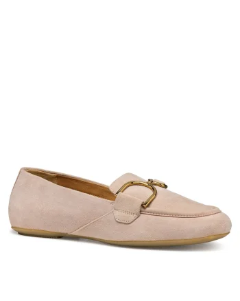 Mocasini dama  model Rose D Palmaria, piele naturala, culoare roz,