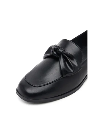 Mocasini dama  negru, tesatura