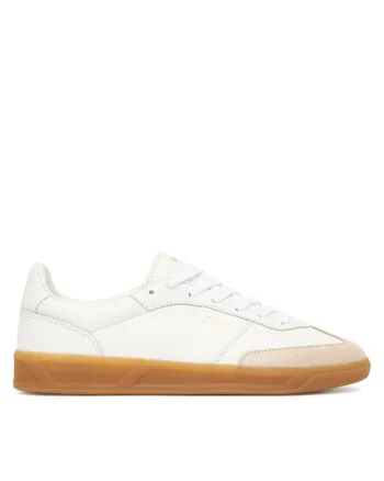 Tenisi dama,  piele naturala, alb/bej,