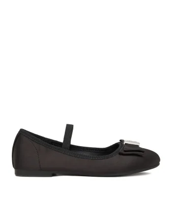 Balerini fete,  negru, tesatura textila