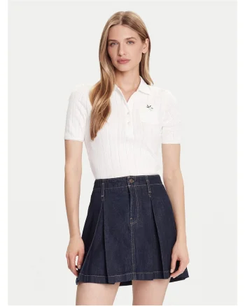 Tricou polo dama,  Ecru