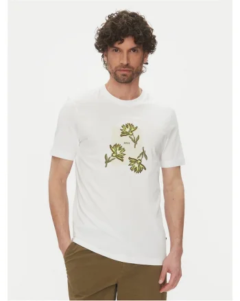 Tricou barbat  alb, bumbac, imprimeu