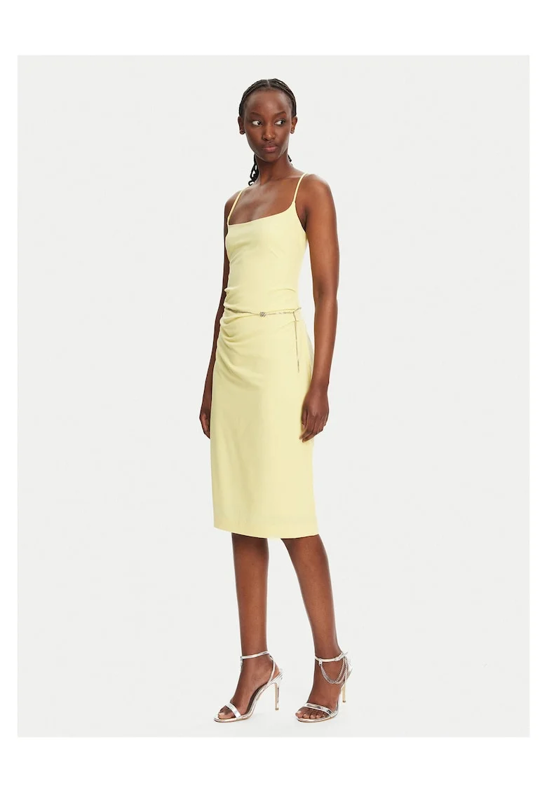 Rochie de cocktail,  galben