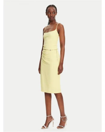 Rochie de cocktail,  galben