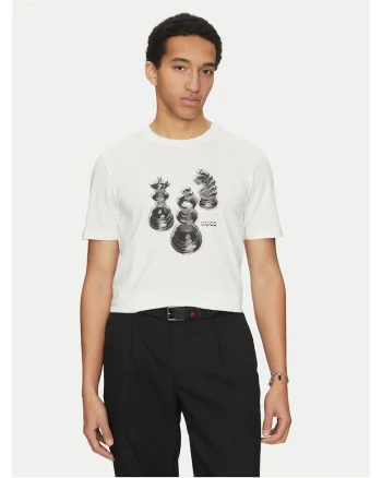 Tricou barbati  ecru, bumbac,