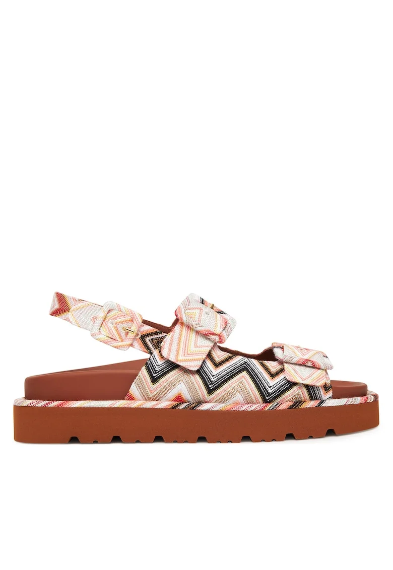 Sandale dama,  Wave Pink, Multicolor, Tesatura
