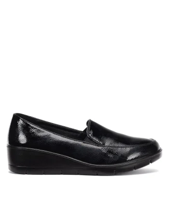 Mocasini dama  piele ecologica, negru