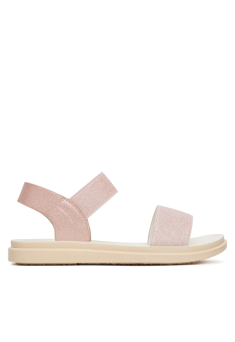 Sandale copii,  roz, textil, pentru fete,
