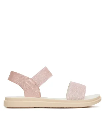 Sandale copii,  roz, textil, pentru fete,