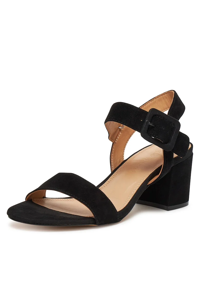 Sandale dama,  WFA3762-1Z-SB, negru, piele naturala