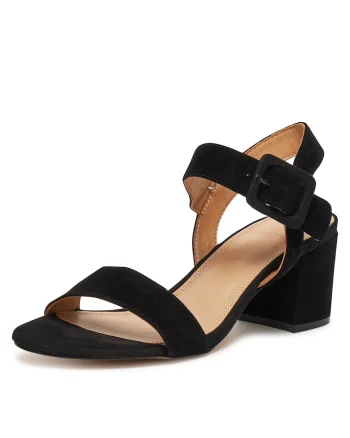 Sandale dama,  WFA3762-1Z-SB, negru, piele naturala