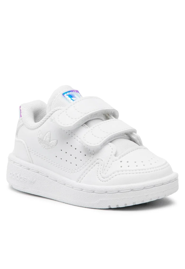 Pantofi copii,  fete, piele ecologica, alb,