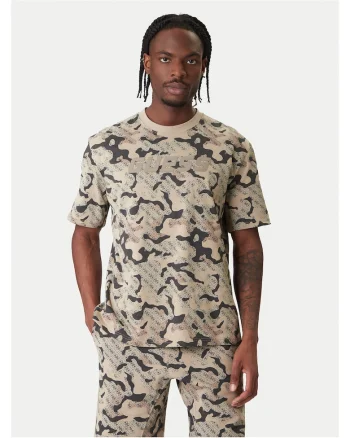 Tricou barbati  bej, din bumbac