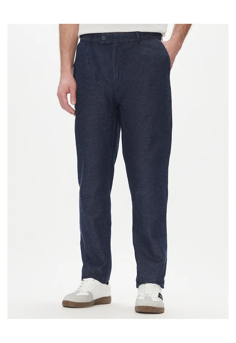 Pantaloni barbati,  bleumarin, chino
