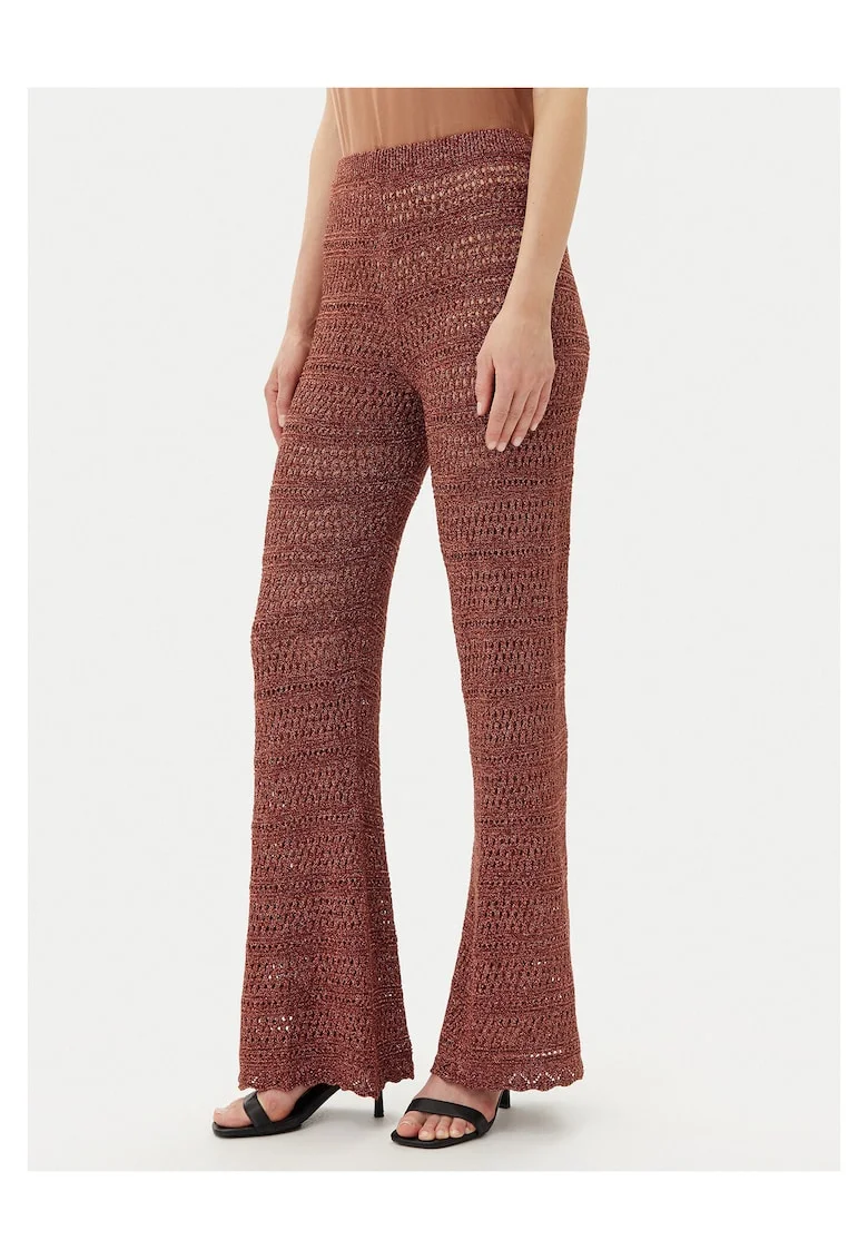 Pantaloni pentru dama  tricotati, maro