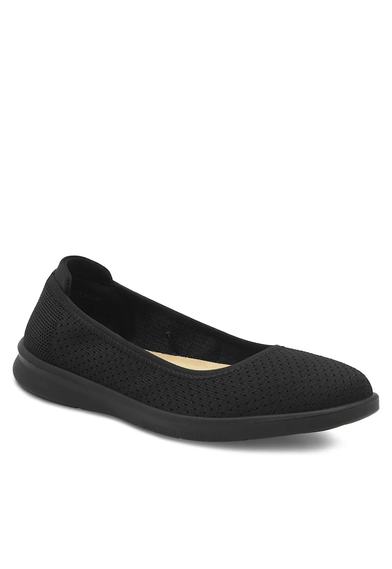 Balerini dama,  textil, negru,