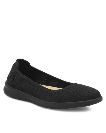 Balerini dama,  textil, negru,