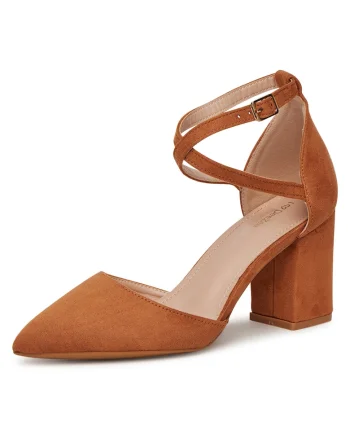 Sandale dama,  model DZ0068, toc, culoare maro