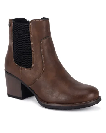 Botine dama CEO-WS15221-02,  Textil, Maro