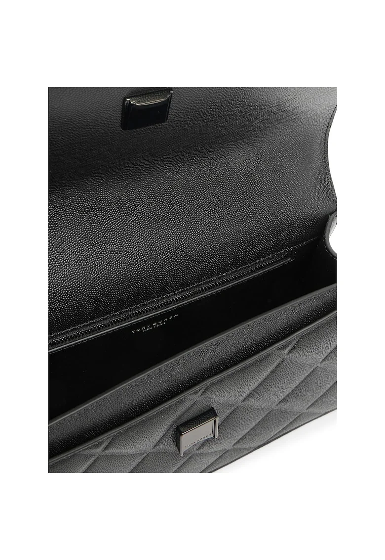 Geanta dama  Fleming Soft Grain C, neagra, din piele naturala