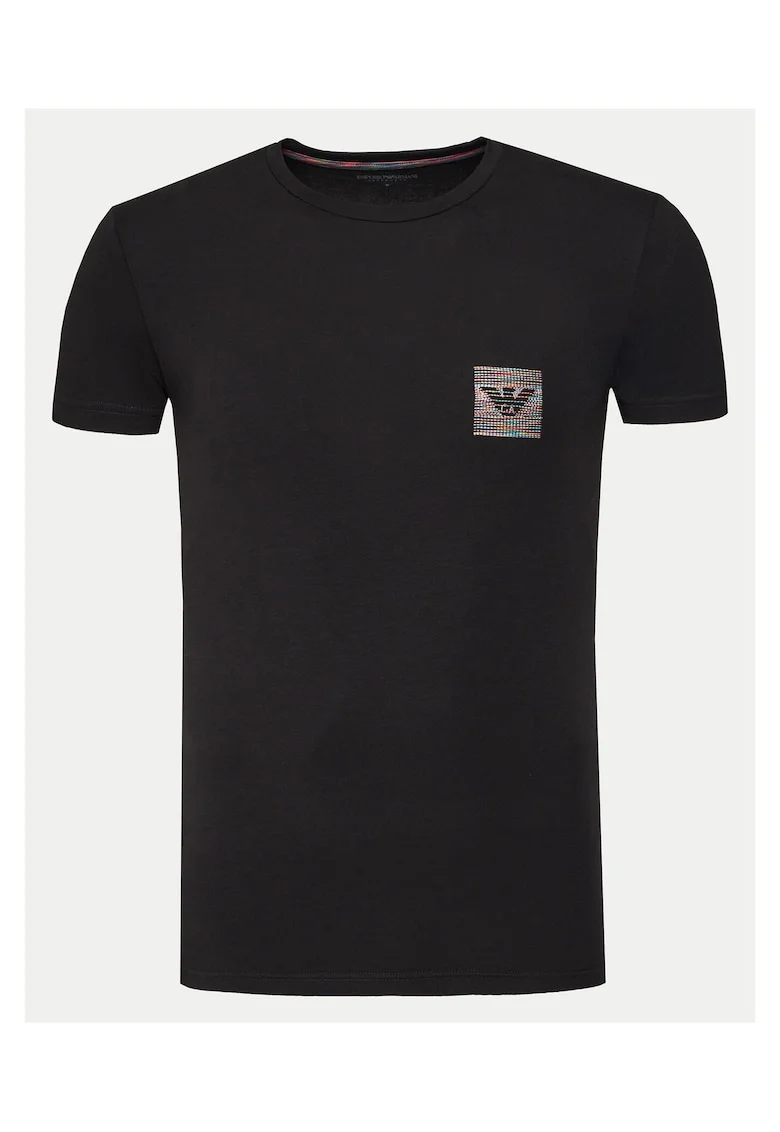 Tricou barbat,  negru, din bumbac