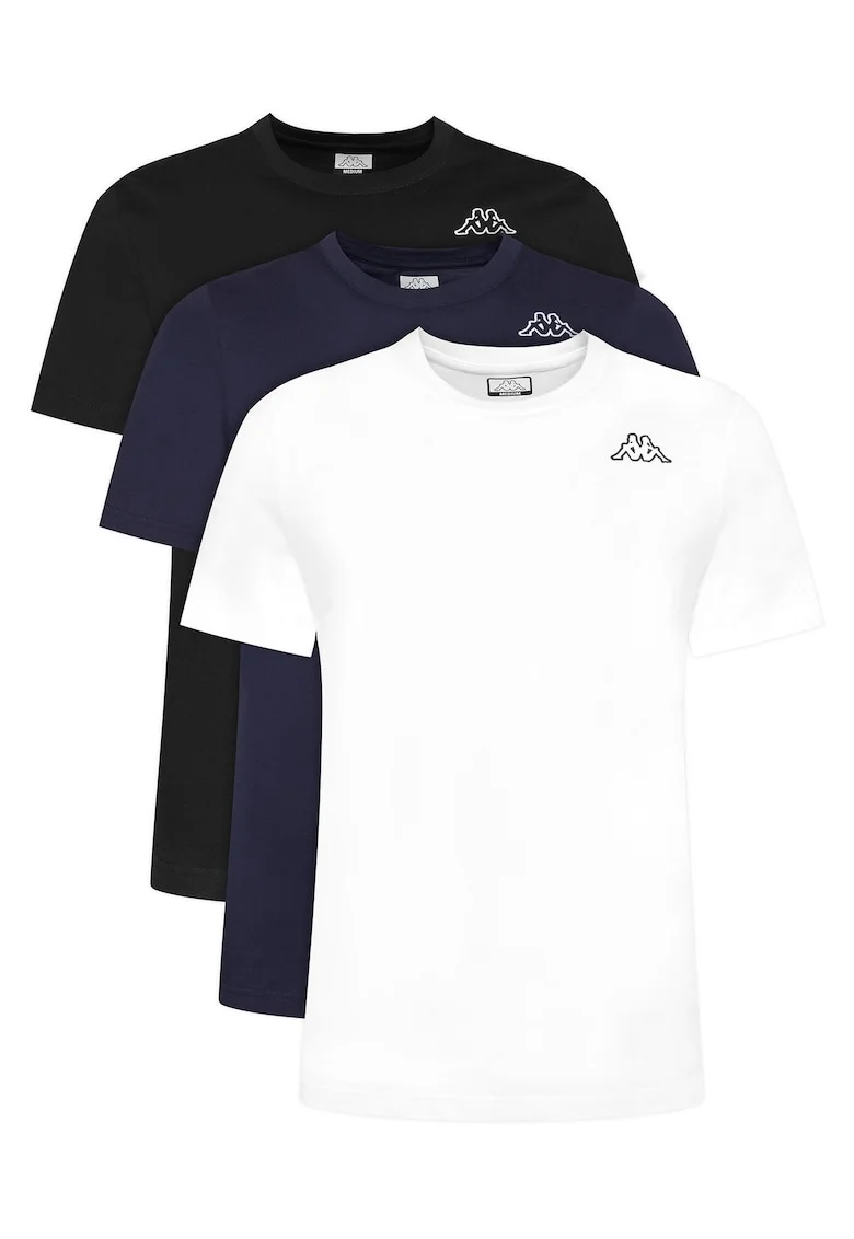 Set tricouri barbatesti  negru, alb, bleumarin, bumbac