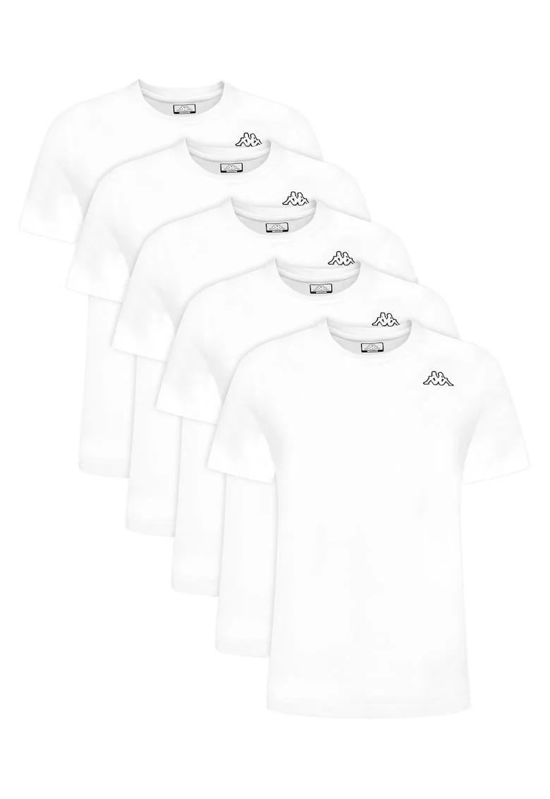 Set tricouri barbatesti  albe, bumbac