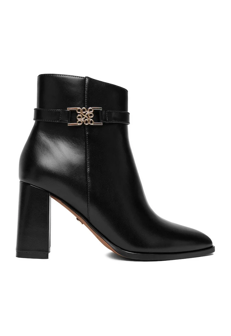 Botine dama CEO-NASIRA-01,  Negru, Textil