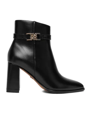Botine dama CEO-NASIRA-01,  Negru, Textil