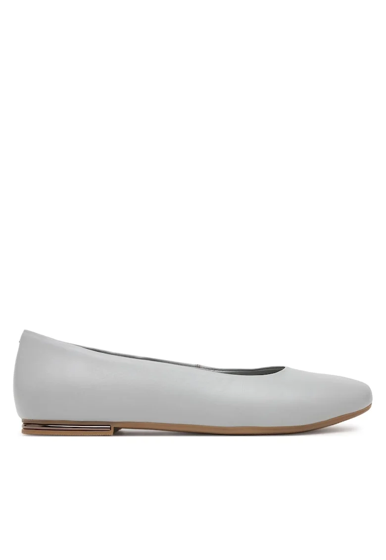 Balerini dama ARABELLA,  piele naturala, gri