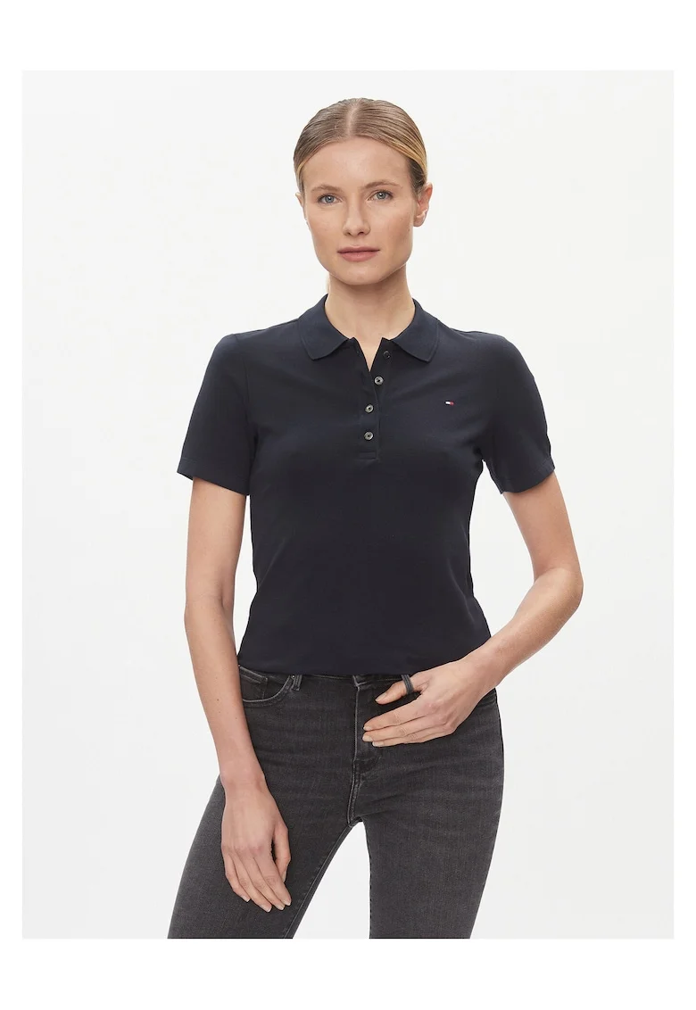 Tricou dama  bleumarin, polo,