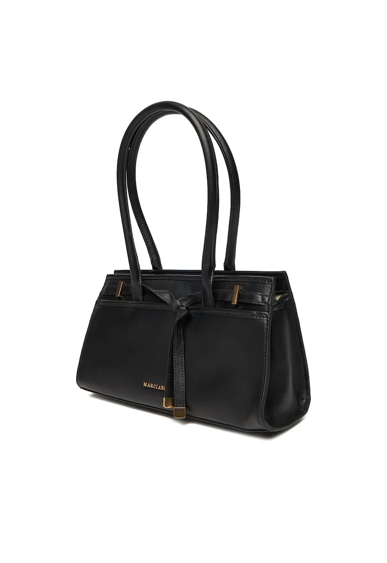 Geanta dama Marciano Guess, piele naturala, neagra, model JBLK 5BGZ22 7415A