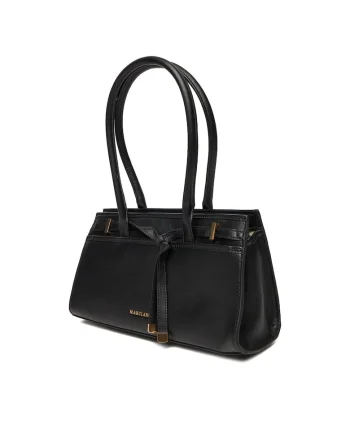 Geanta dama Marciano Guess, piele naturala, neagra, model JBLK 5BGZ22 7415A