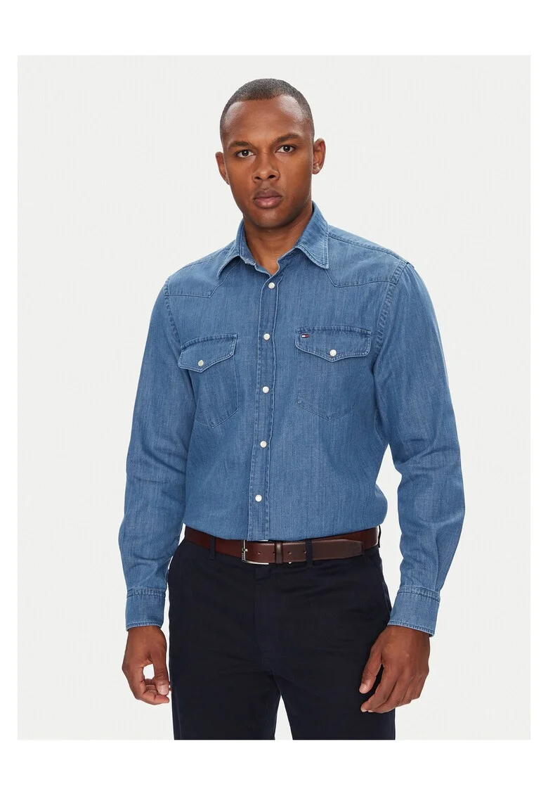 Camasa barbati  din denim, albastru