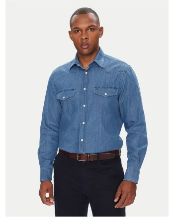 Camasa barbati  din denim, albastru