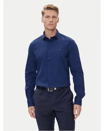 Camasa barbati  bleumarin, din bumbac