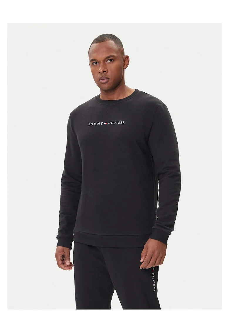 Hanorac cu model simplu barbati  negru