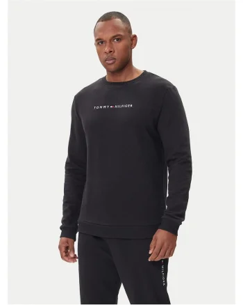 Hanorac cu model simplu barbati  negru