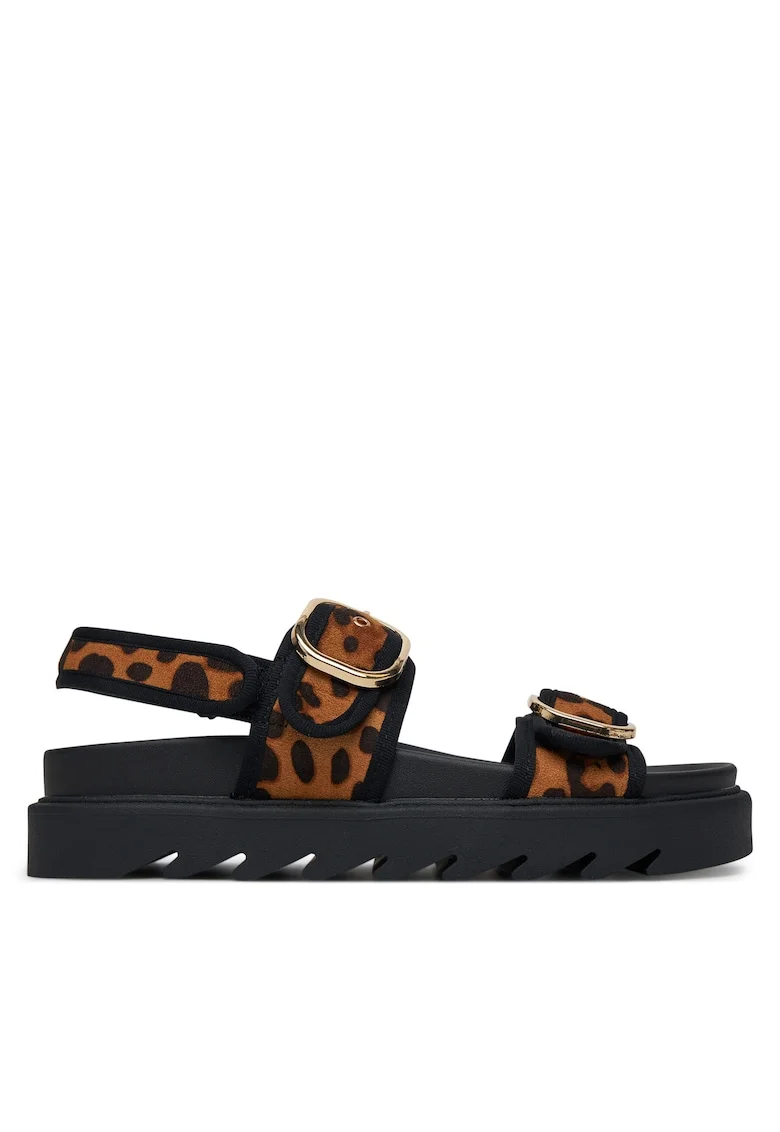 Sandale dama,  model HY62275-4, negru/maro