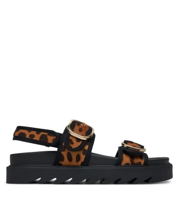 Sandale dama,  model HY62275-4, negru/maro