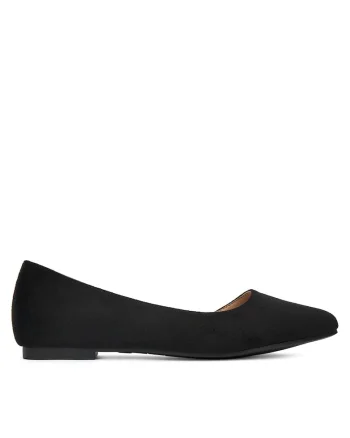 Balerini dama,  piele ecologica, negru