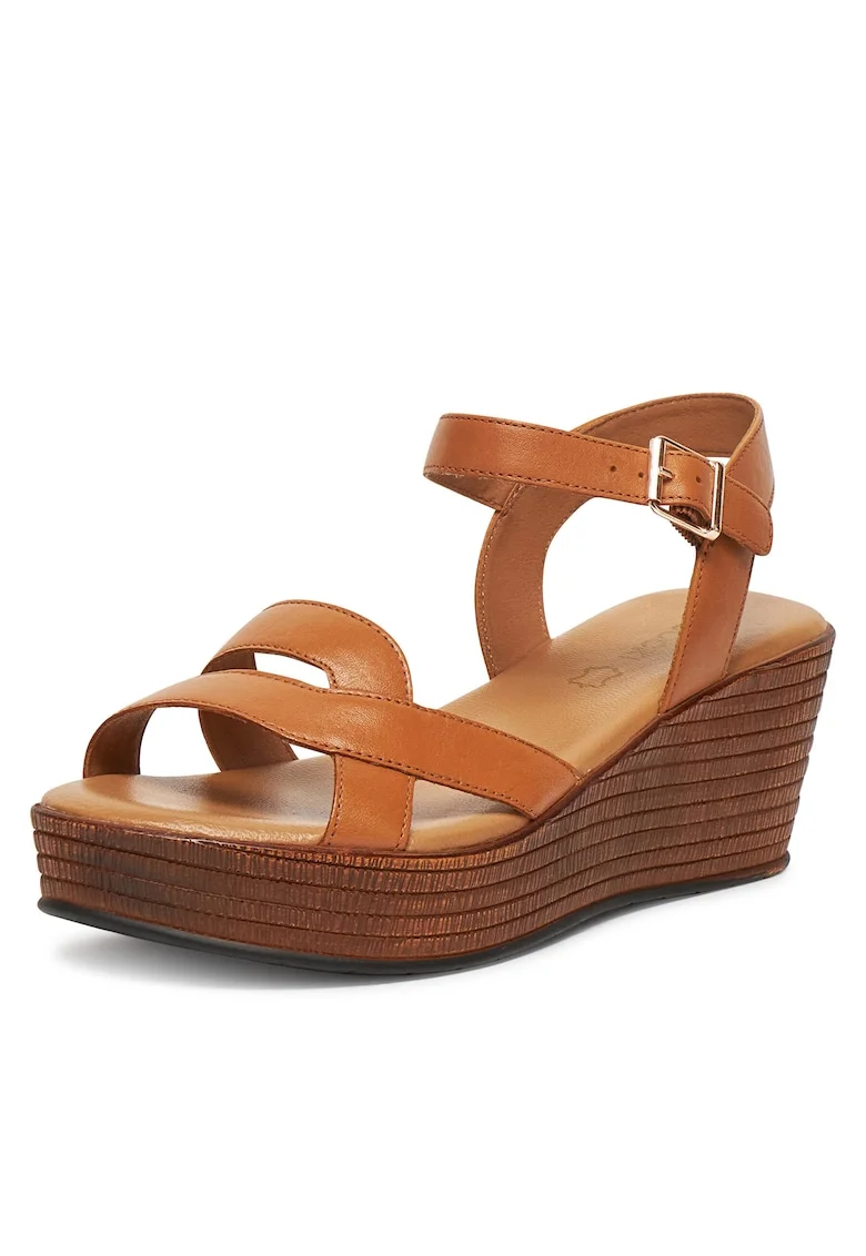 Sandale dama,  model WI16-NYASA-03, piele naturala, maro