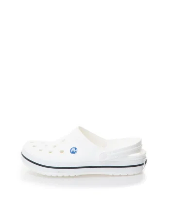 Saboti slingback unisex relaxed fit Crocband234, Alb