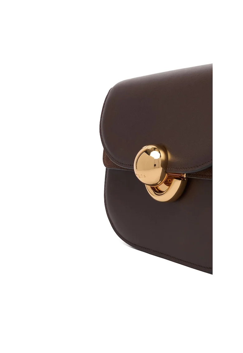 Geanta dama  Cioccolato Sfera Mini, piele naturala, culoare ciocolata