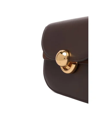 Geanta dama  Cioccolato Sfera Mini, piele naturala, culoare ciocolata