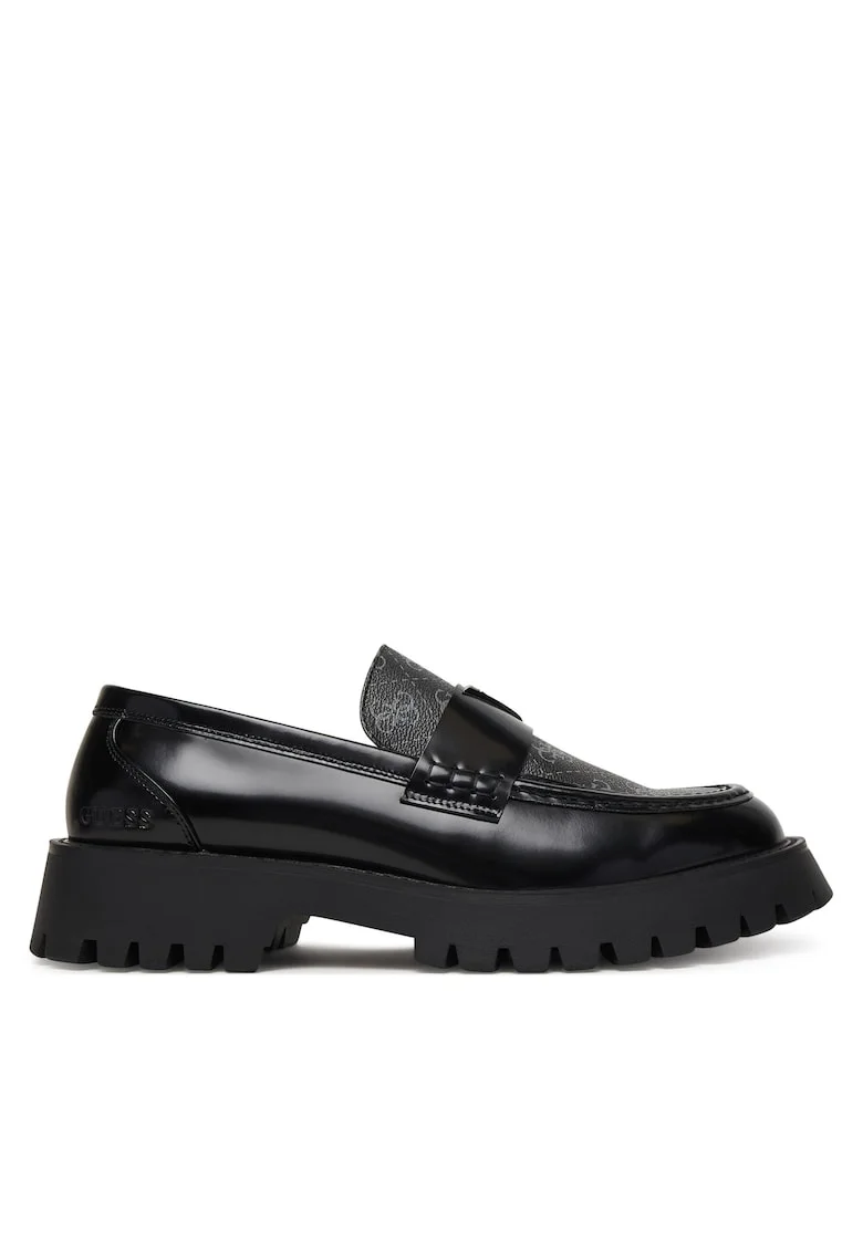 Mocasini barbati,  piele naturala, negri