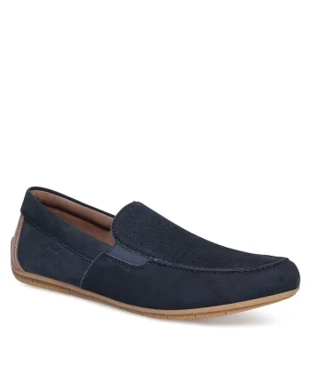 Mocasini barbati,  piele naturala, bleumarin,